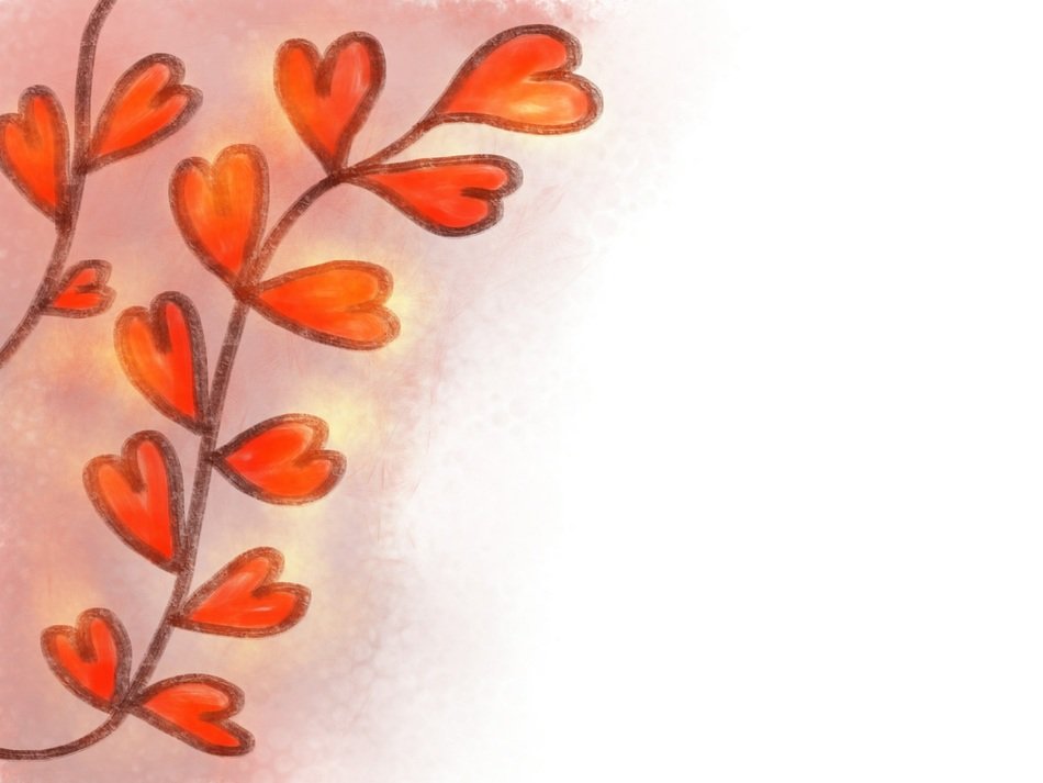 painted plant with leaves in the shape of hearts