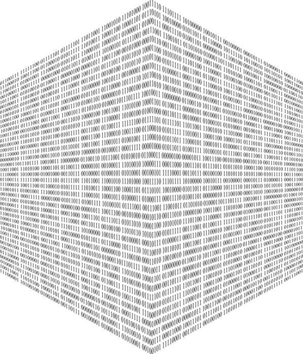 cube with binary code
