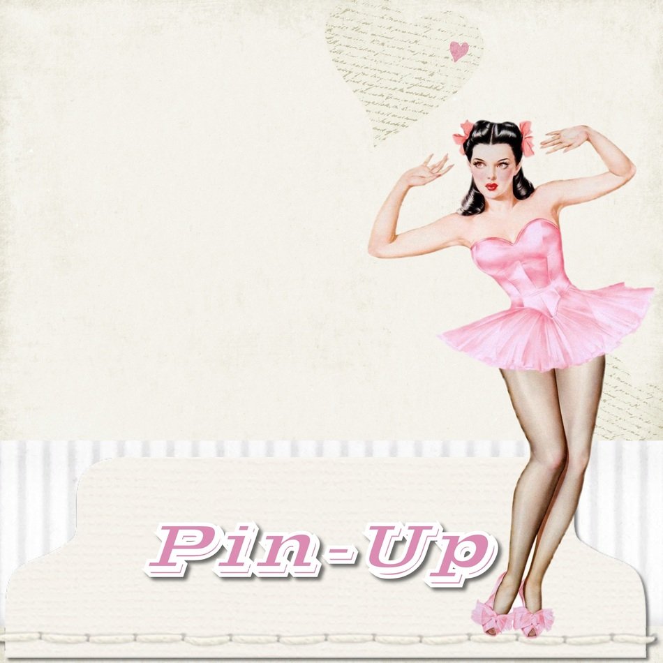pin-up girl in pink dress