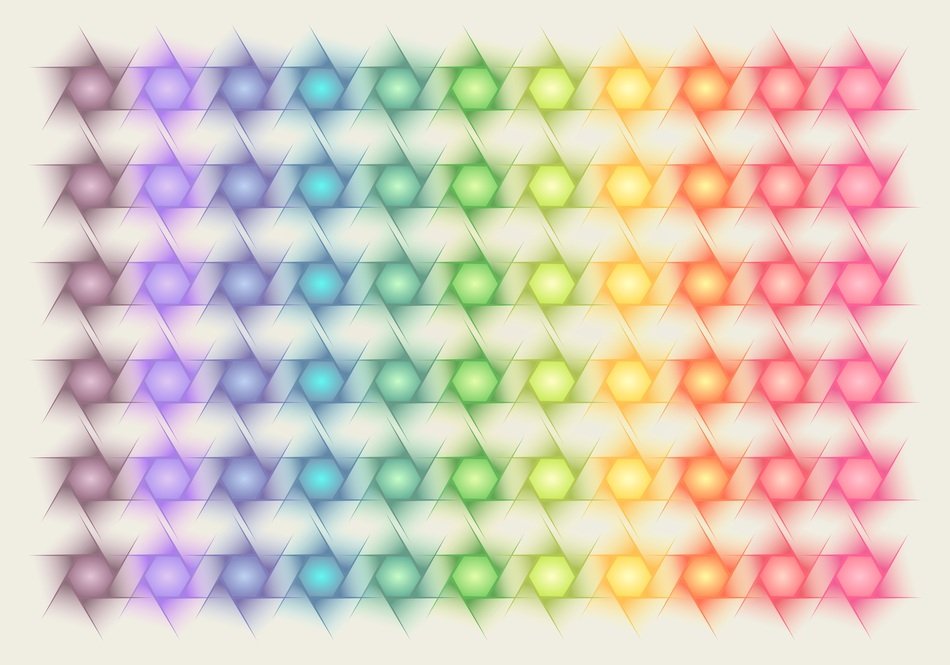 Background Colorful Polygon Star