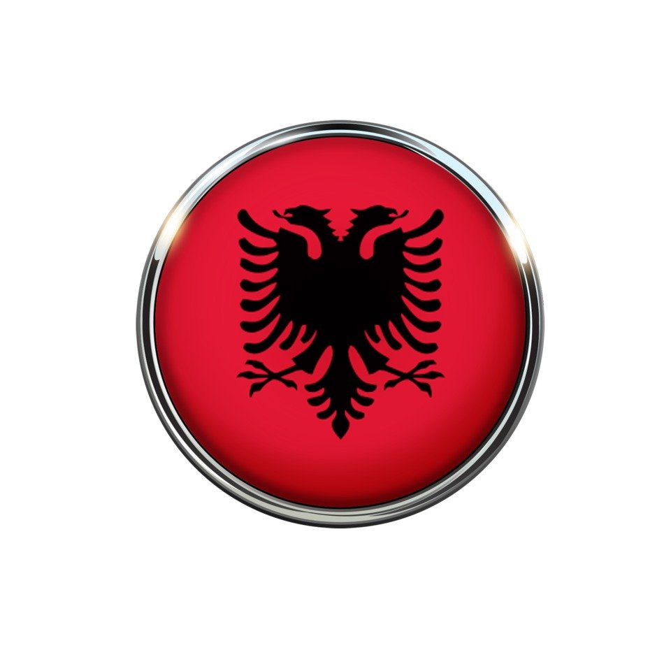 Albania Flag Circle Free Image