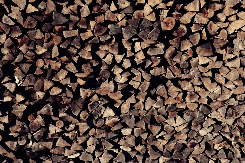 Holzstapel Wall Background Old