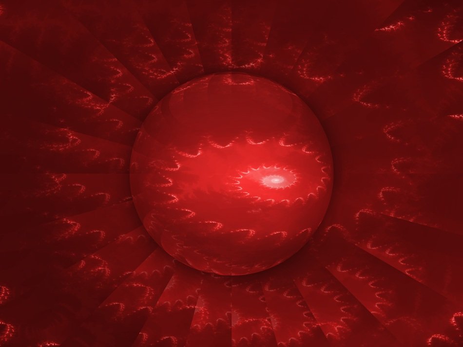 Fractals Red Abstract Background