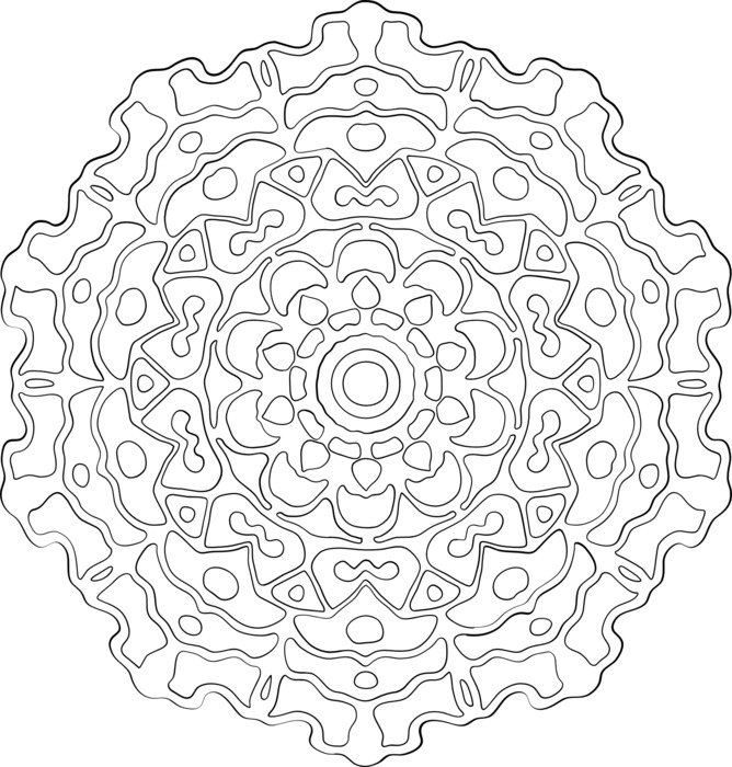 background with asian mandala flower