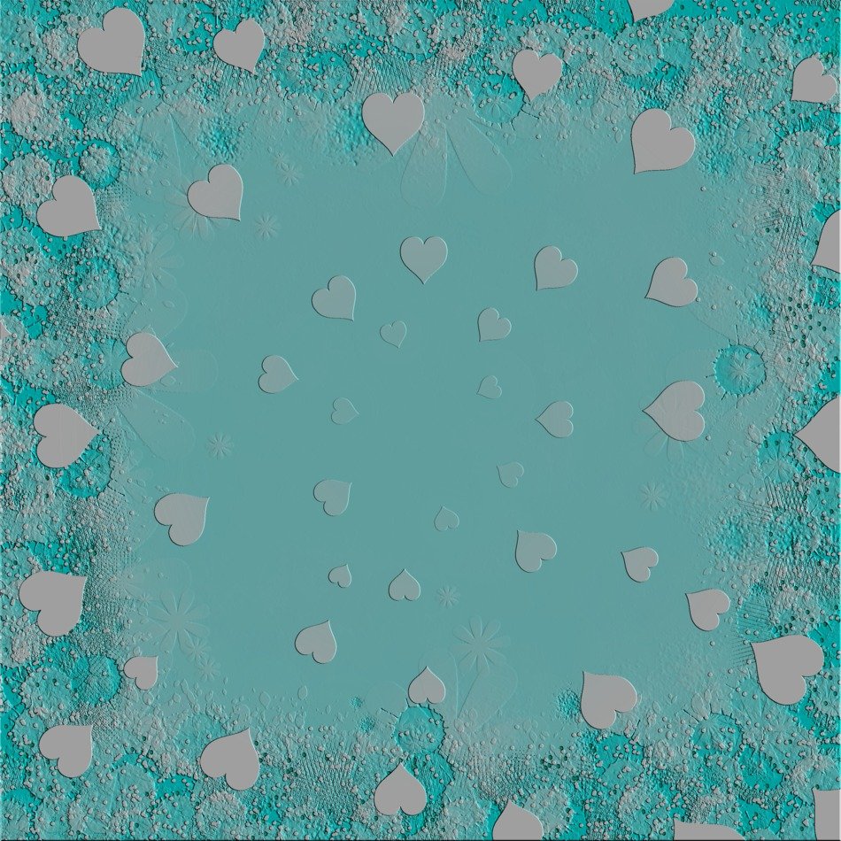 The Background Blue Heart