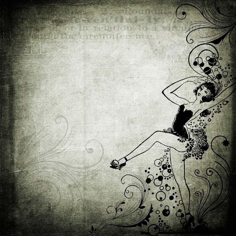 Grunge Background Dancer Retro