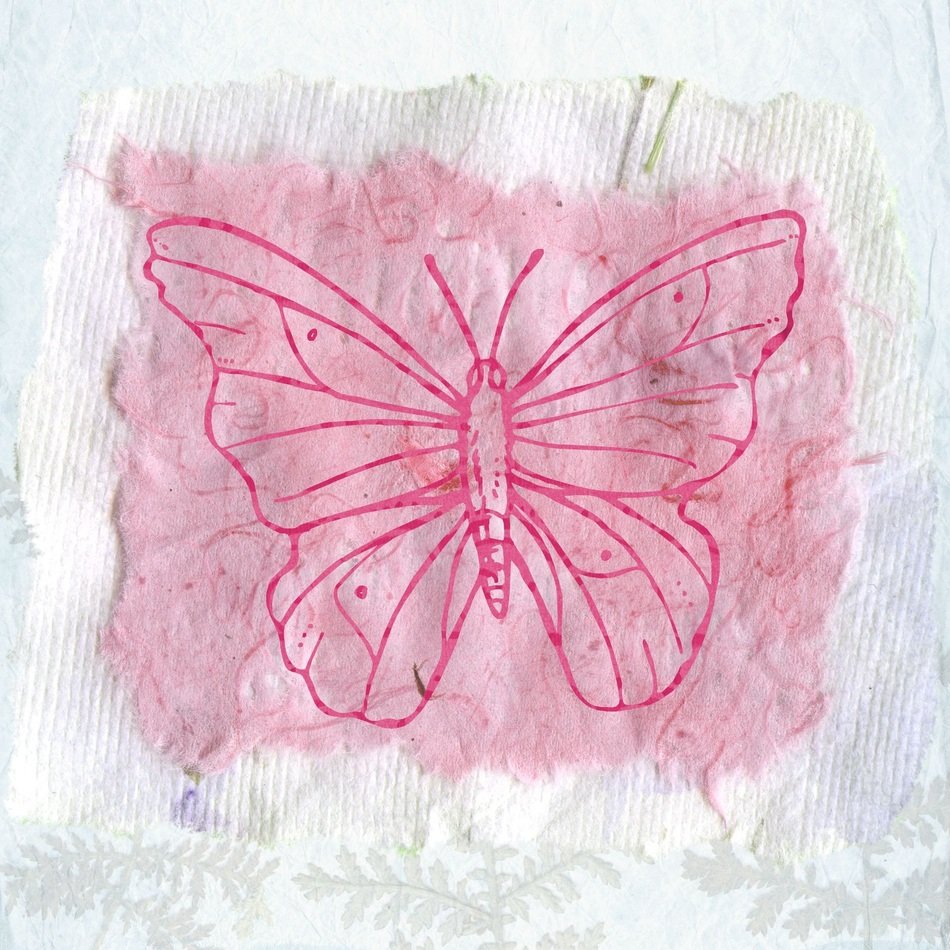 Butterfly Vintage Background