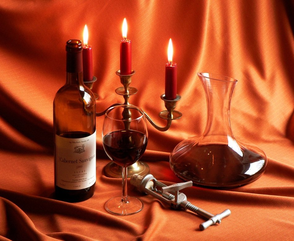 Candle Wine Red Opener Glass