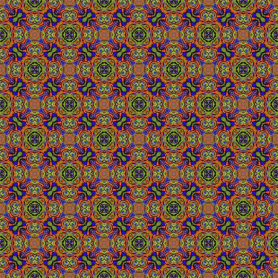Geometric Colorful Tile Fabric