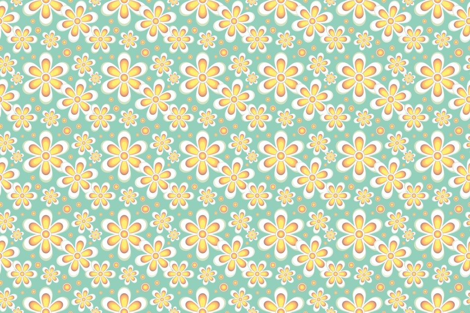 Seamless Pattern Floral Pastels