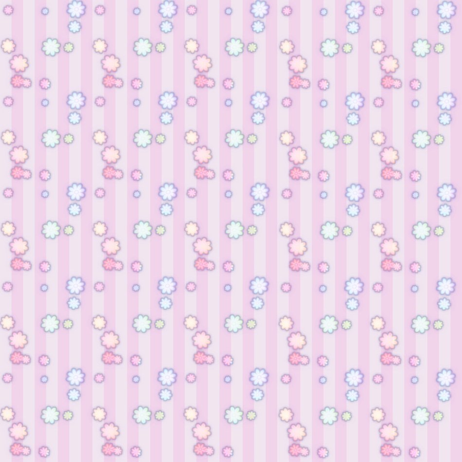 Flowers Stripes Pattern Paper
