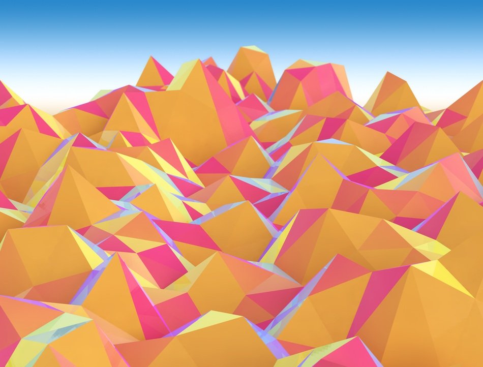 Background Mountains Low Poly