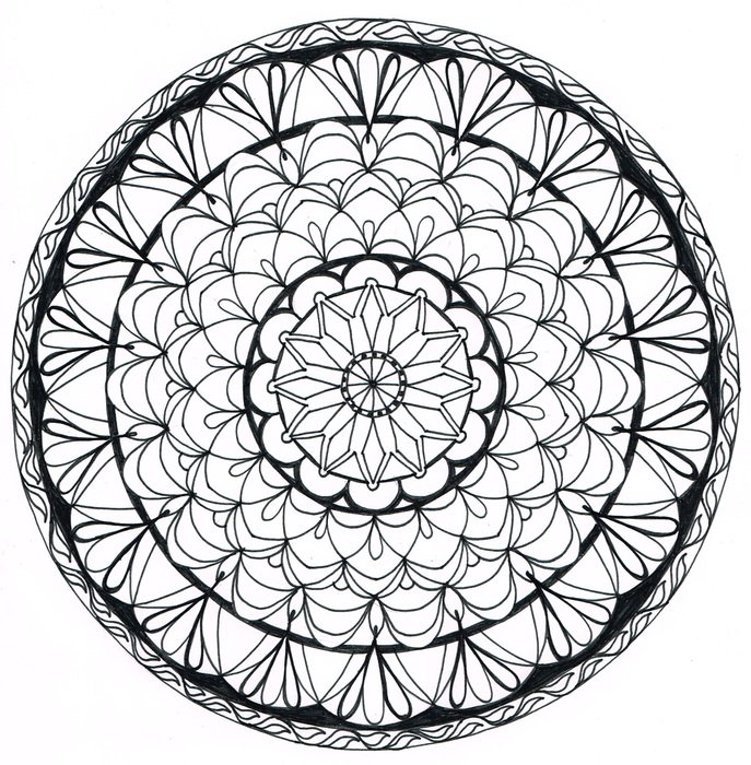 Manala Draw Zentangle Pattern
