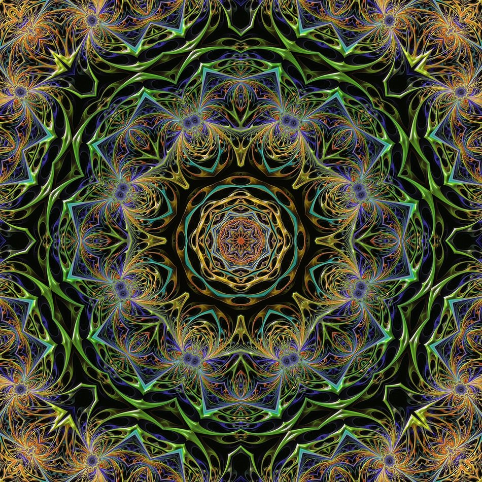 Fractal Tile Background Graphic