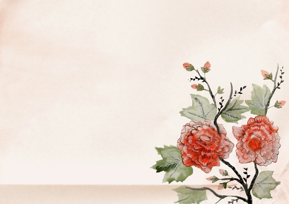 Vintage Background Japan Flower