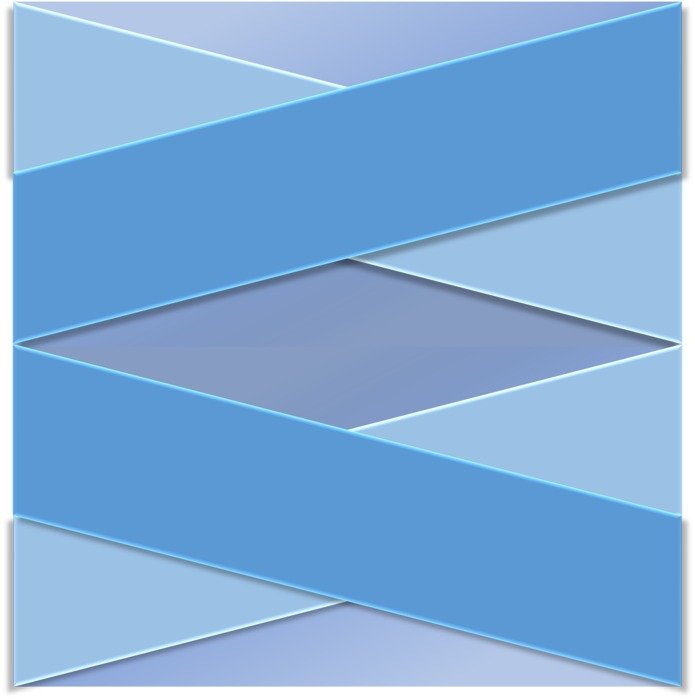 Blue Shades 3D Layers Diagonal