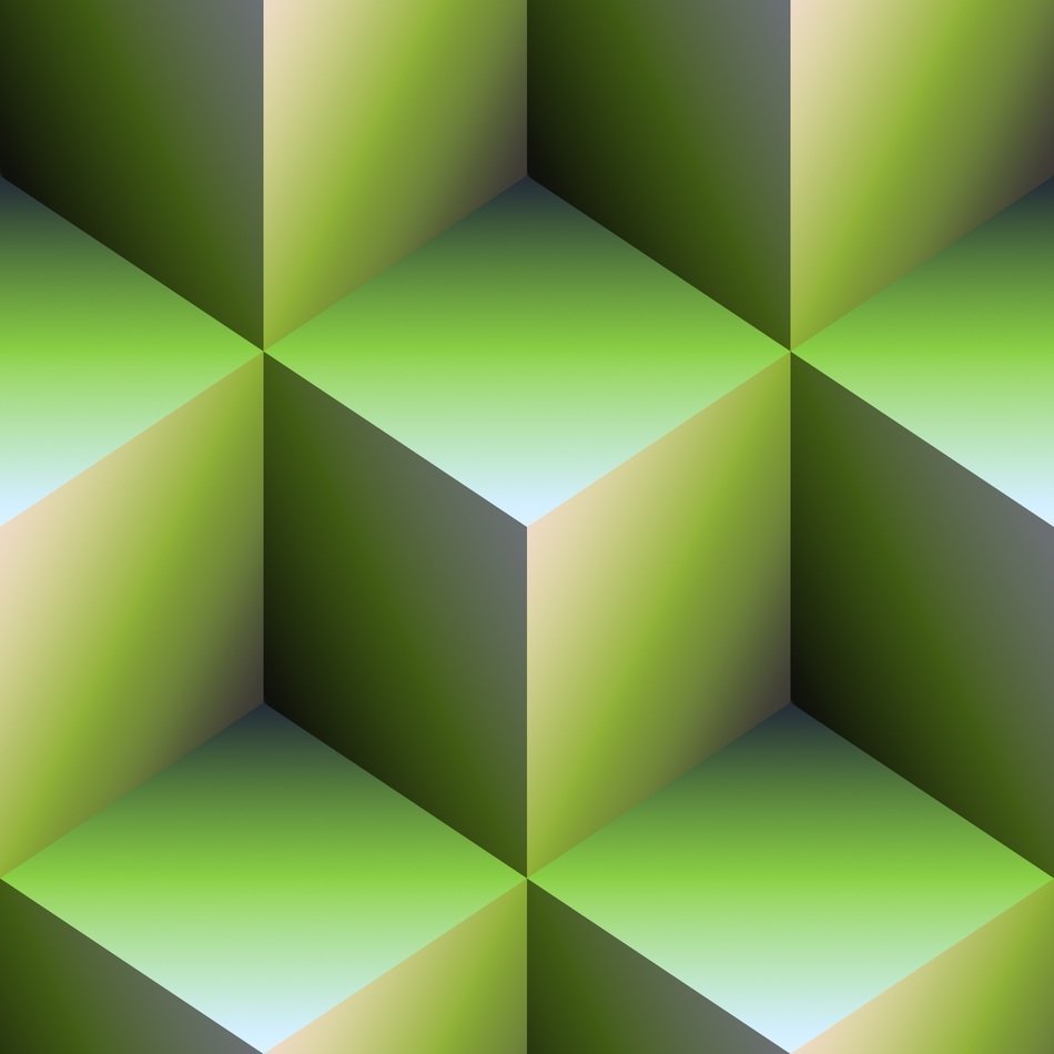 3d green bricks pattern