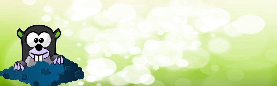Banner Header Mole Bokeh Green