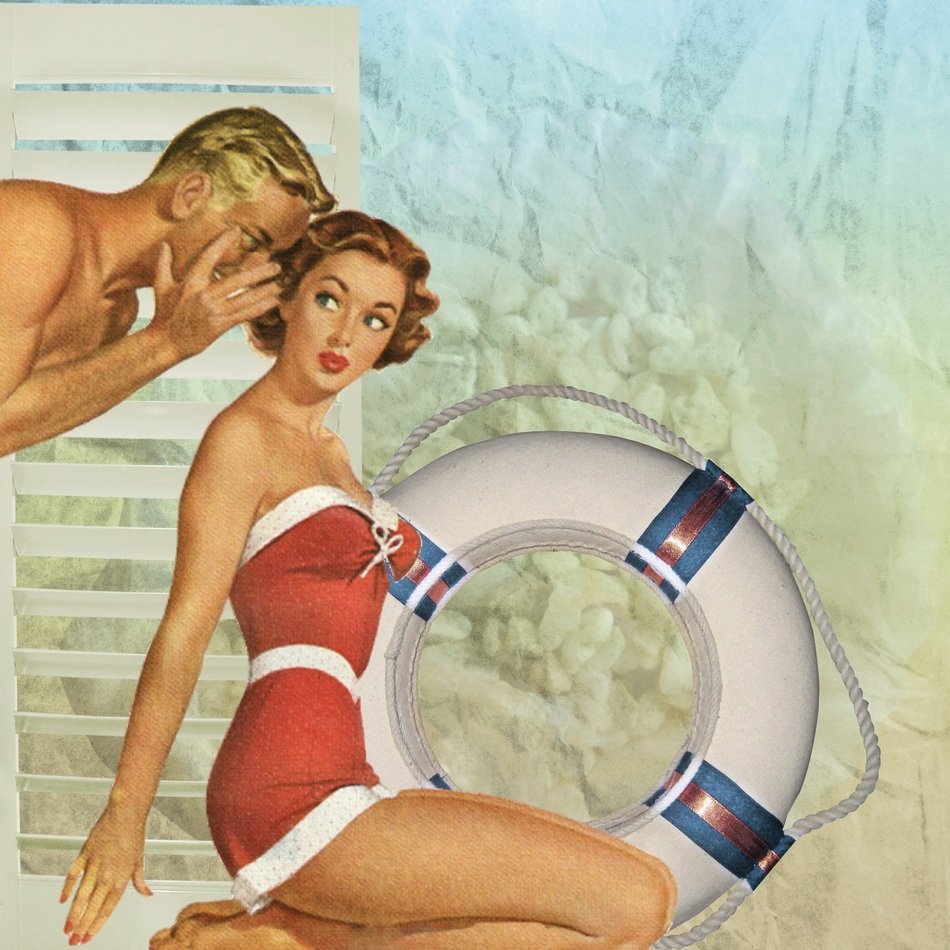 Retro Pin Up Girl Background