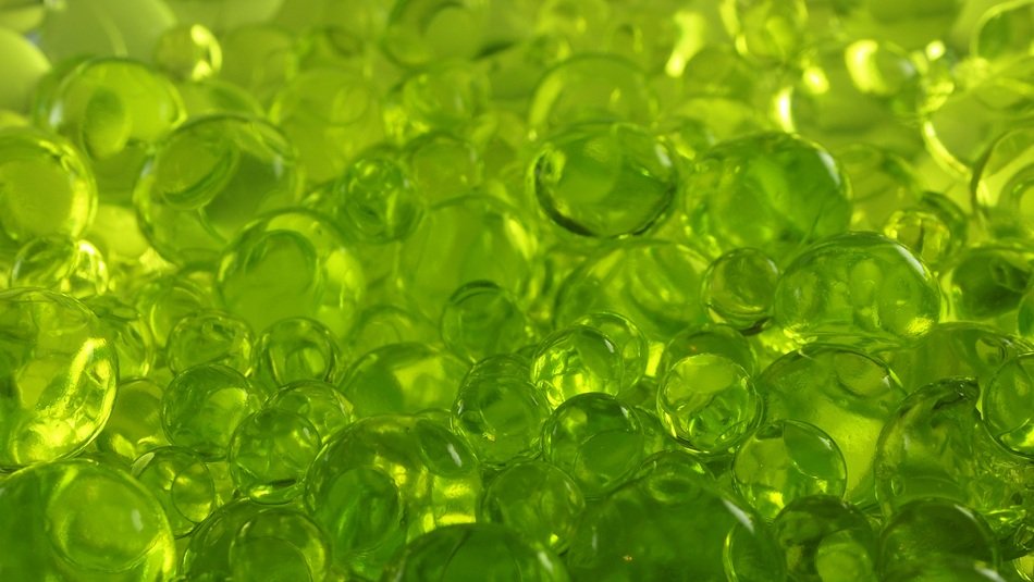 Balls Green Background