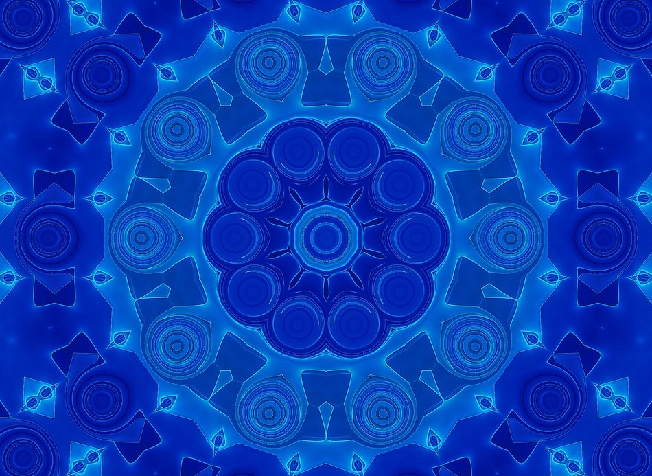 mystical blue pattern