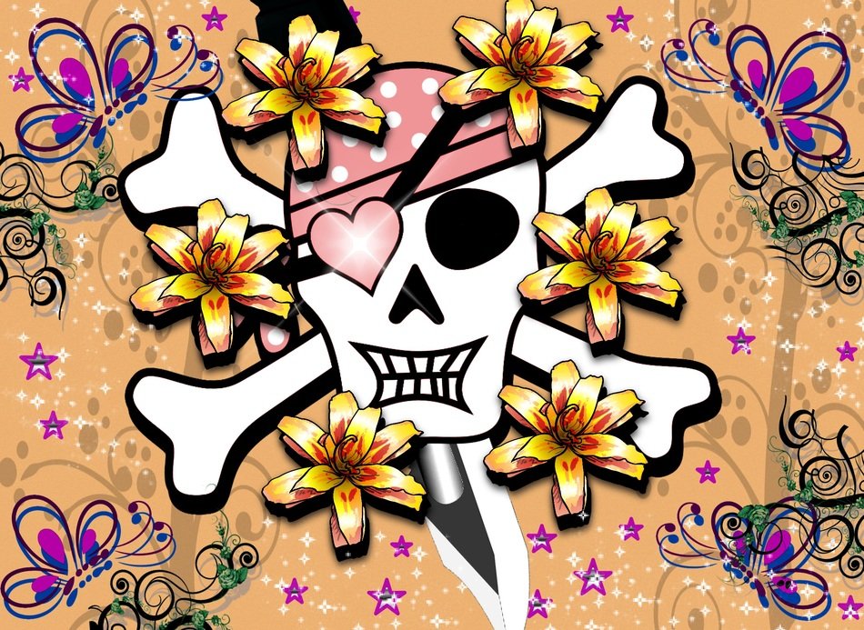 Background Skull And Crossbones