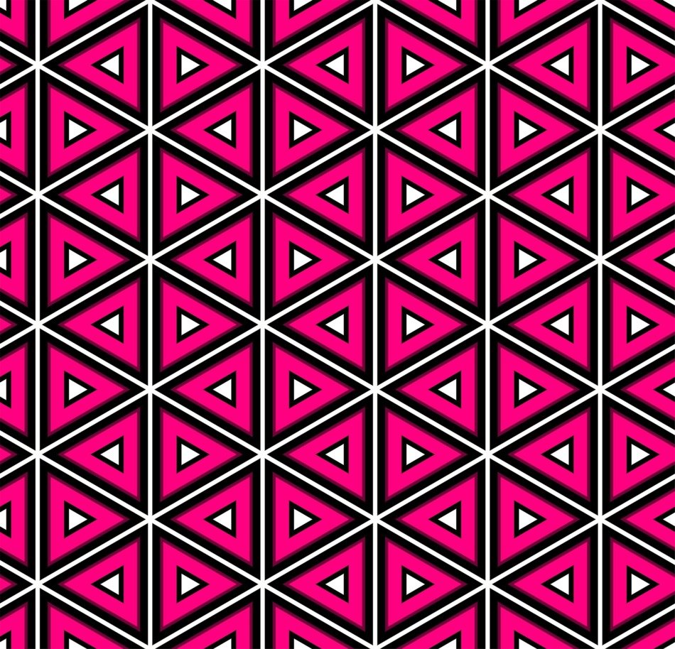 Pink Pattern Triangles Design