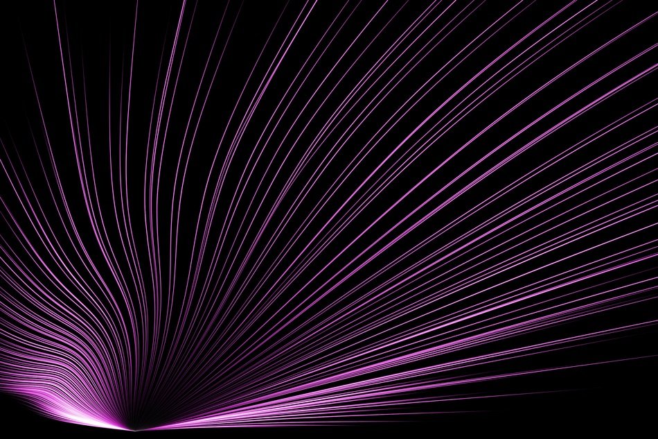 Line Geometric Purple Object