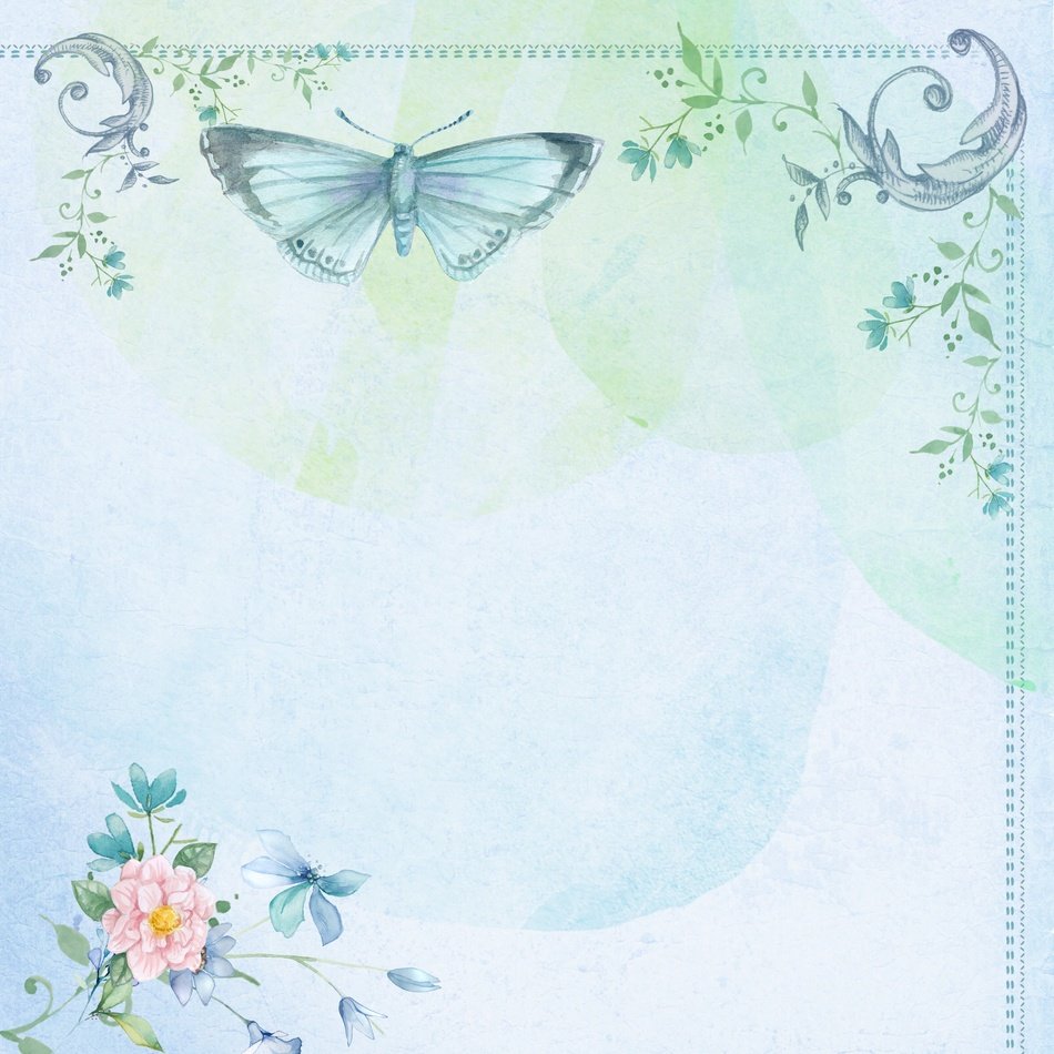 Butterfly Vintage Collage Sky