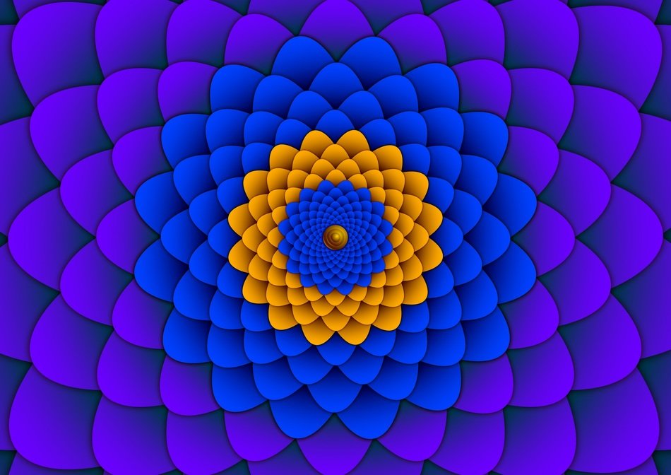 Floral Background Blue