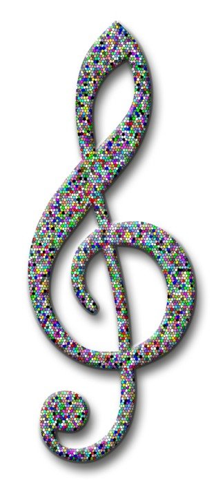 Clef Treble Clef Music Colorful