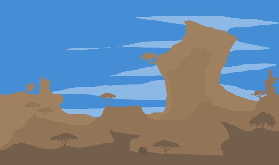 Wallpaper Minimal Landscape