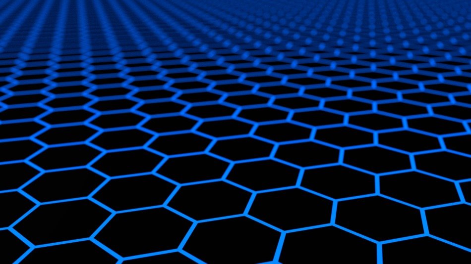 blue cells on a black background