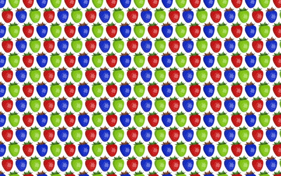 background of colorful strawberries