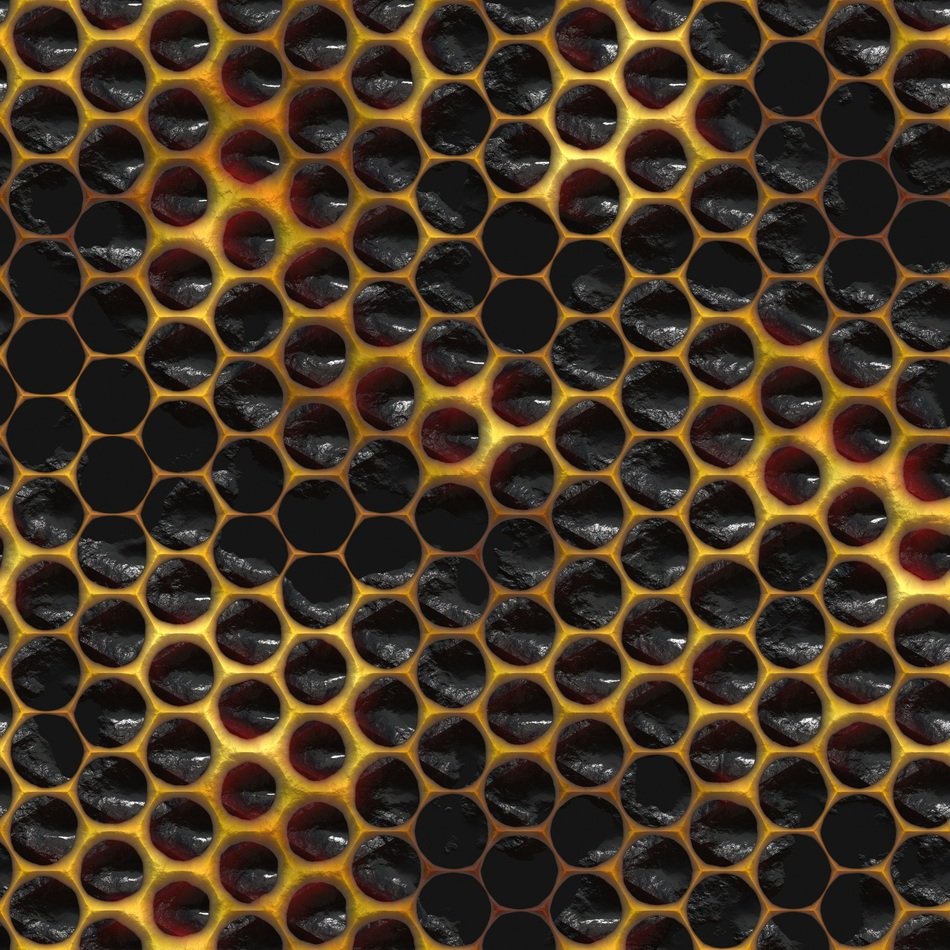 Hexagon Honeycomb Grid Pattern