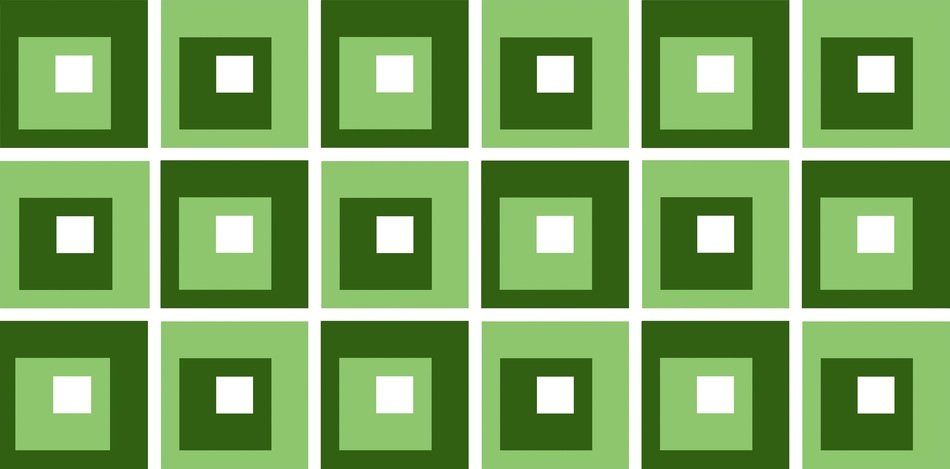 geometric green squares