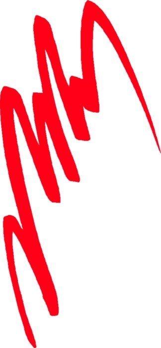 red brushstroke