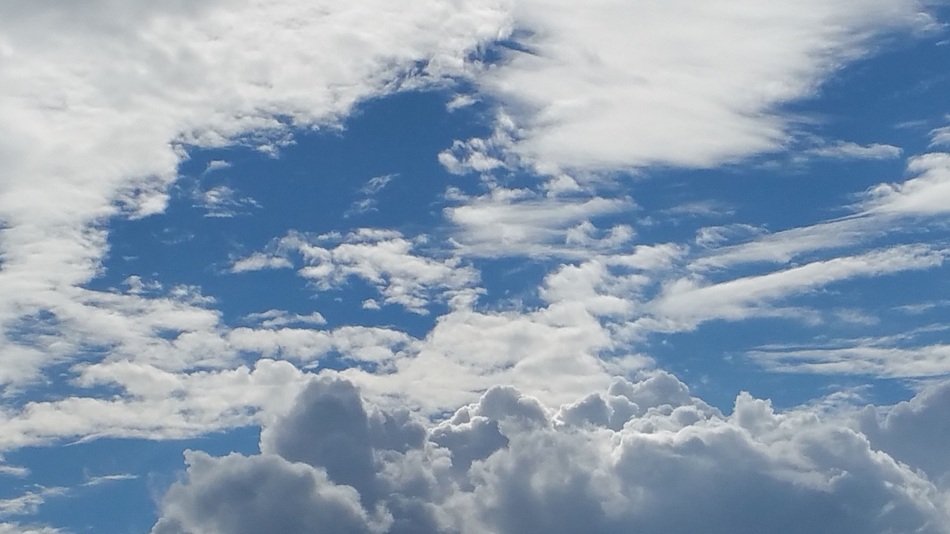 White Clouds Blue Sky