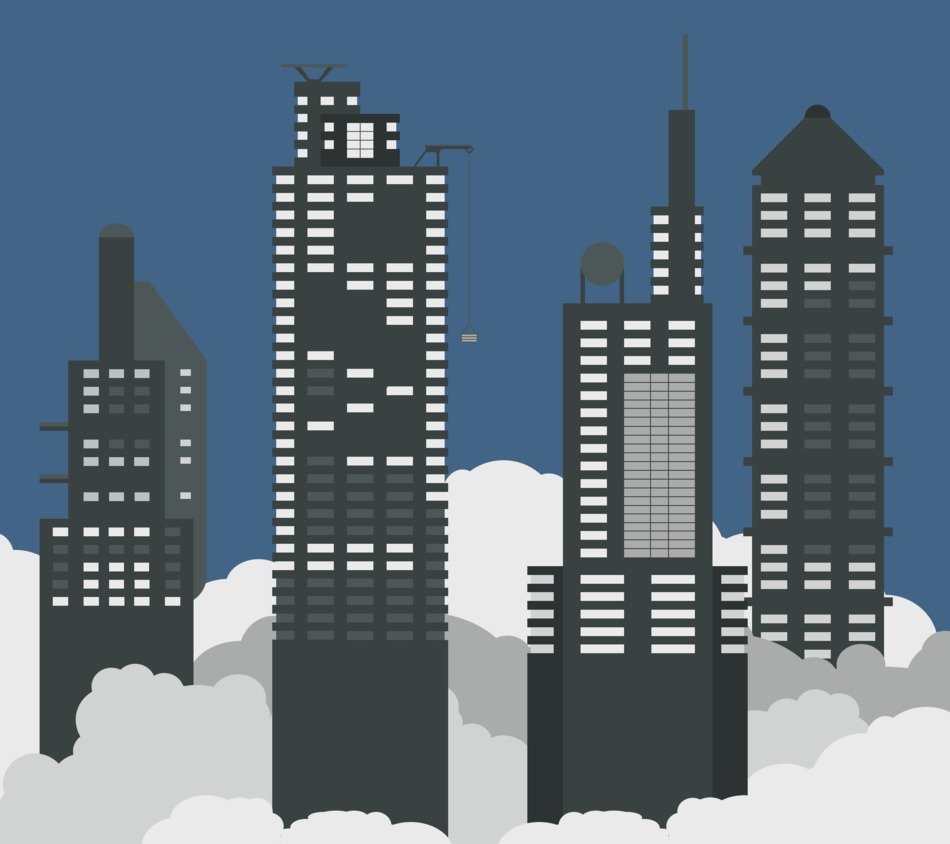 Wallpaper Minimal Skyscrapers