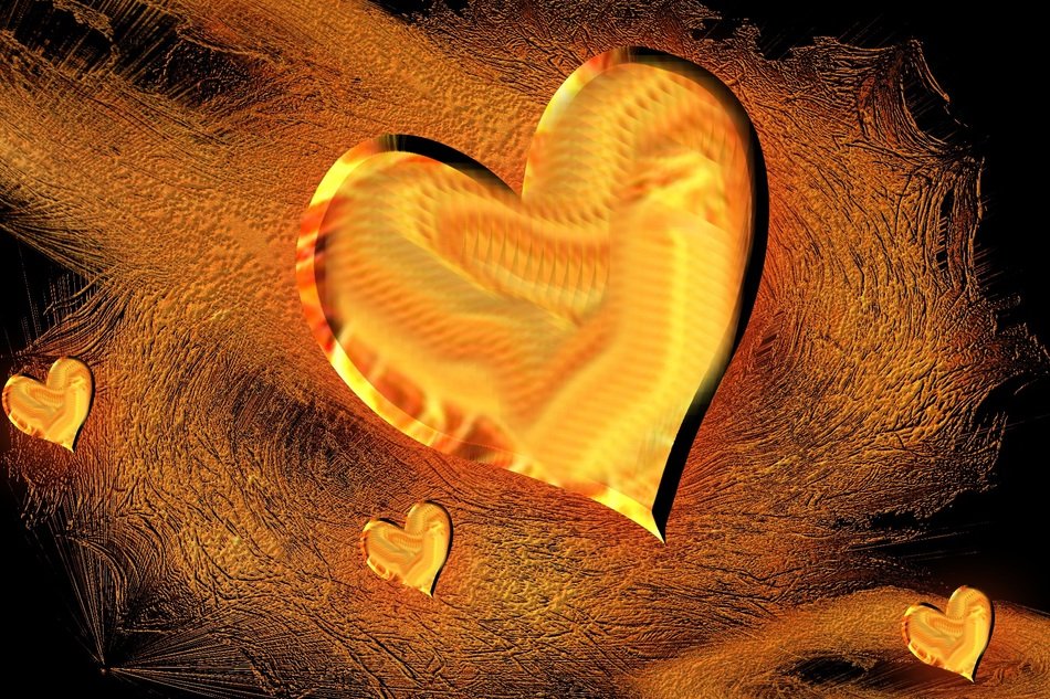 Heart Background Abstract Love