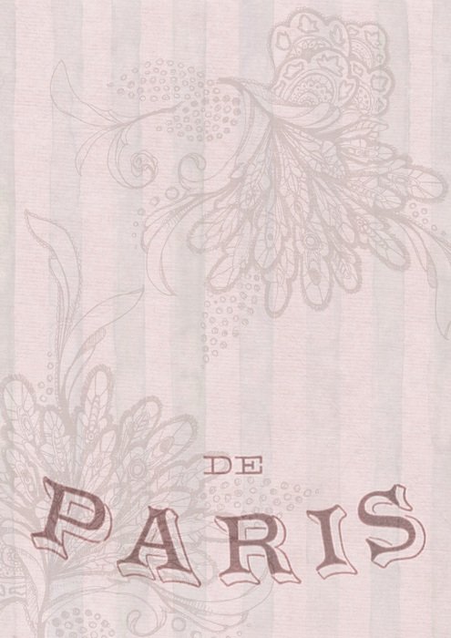 Vintage Pattern Pink Background