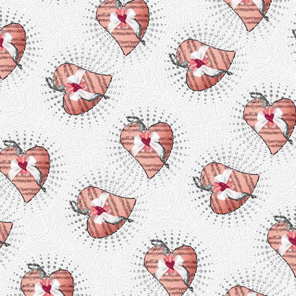 Colorful textured background with hearts