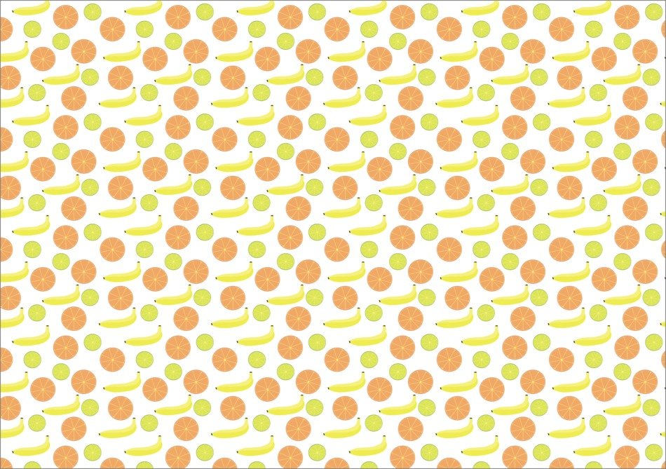 Pattern Fruits Orange Lemon