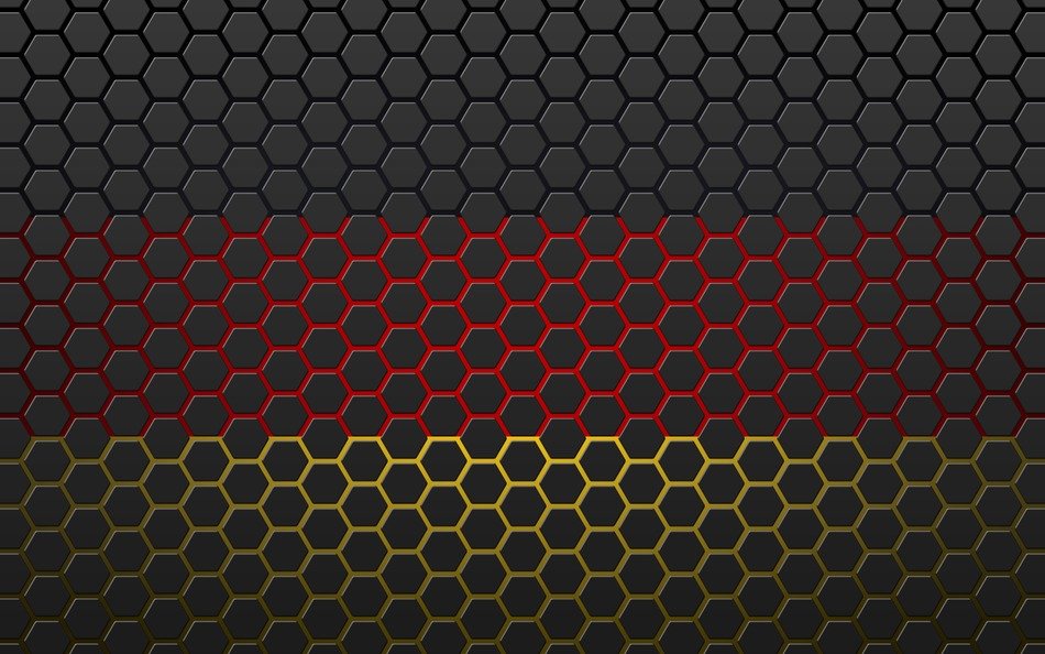 Germany Flag Hexagon Casino
