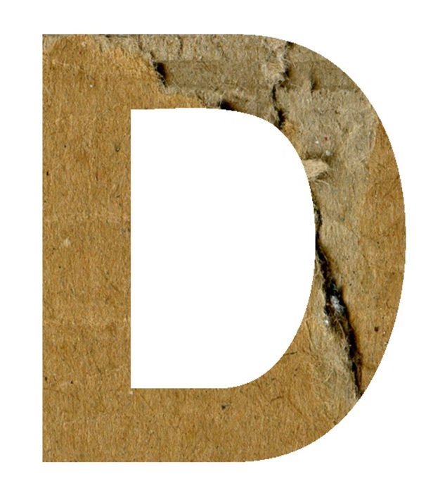 D Alphabet Letter Text