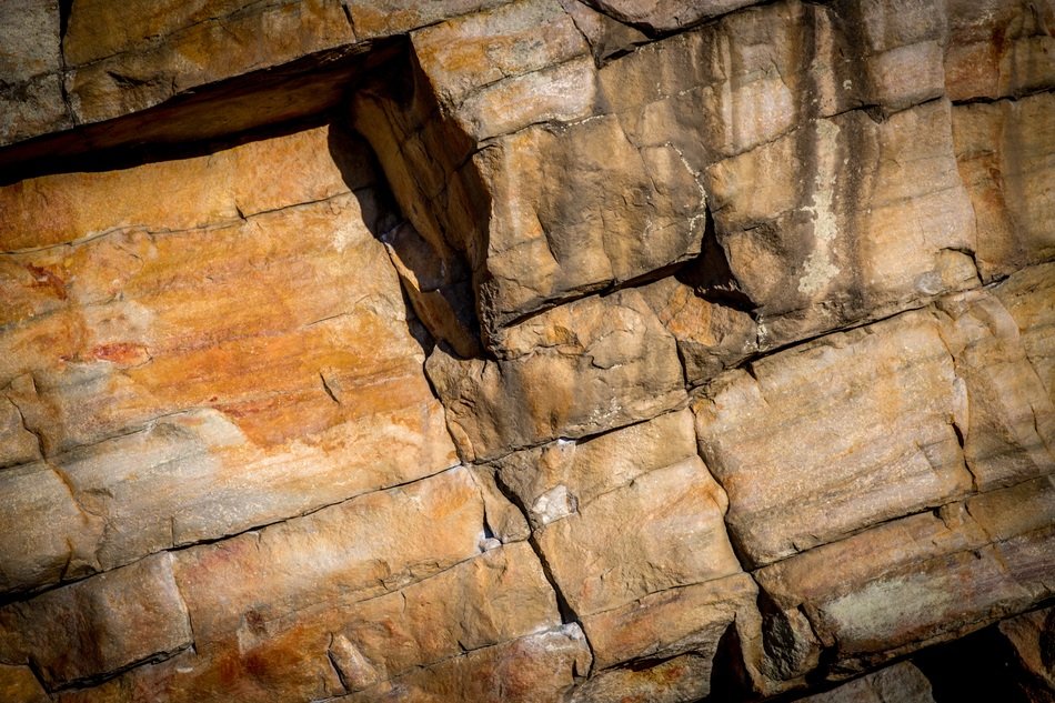 texture on the rock