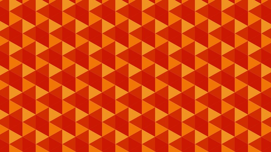 background of bright orange triangles
