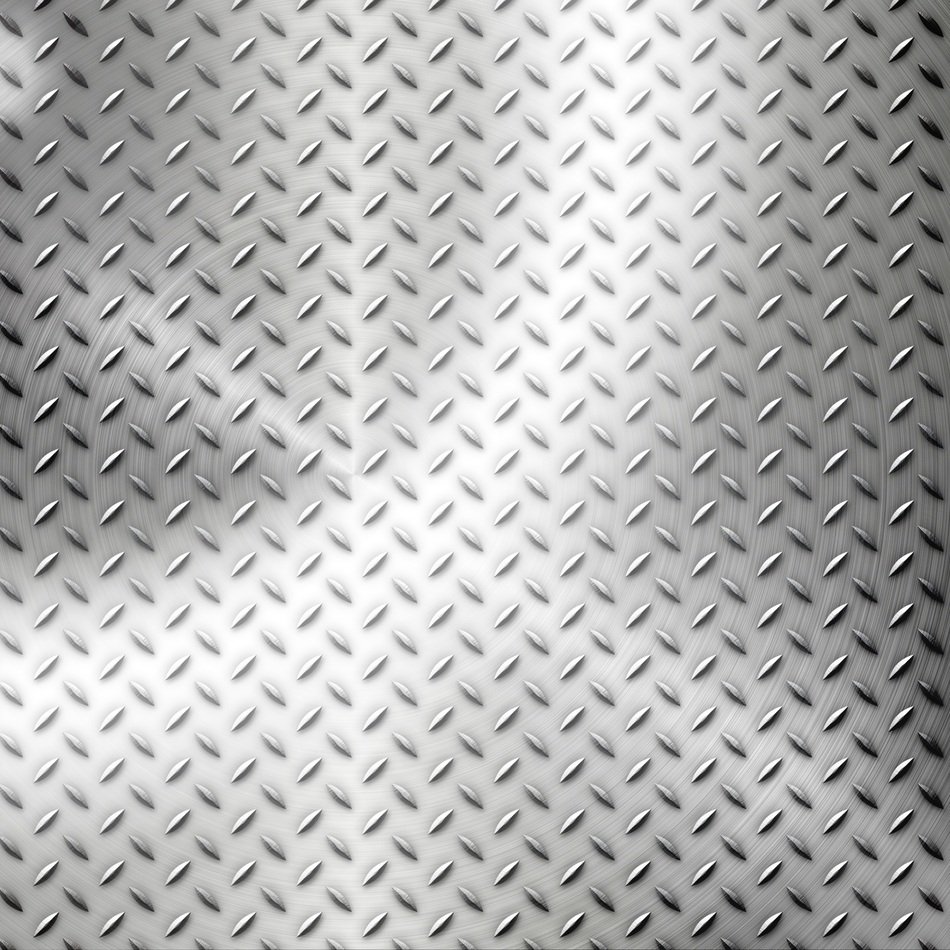 Plate Diamond Texture Metallic