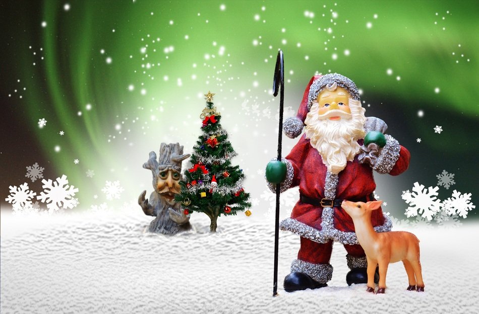 Tree Christmas Santa Deer