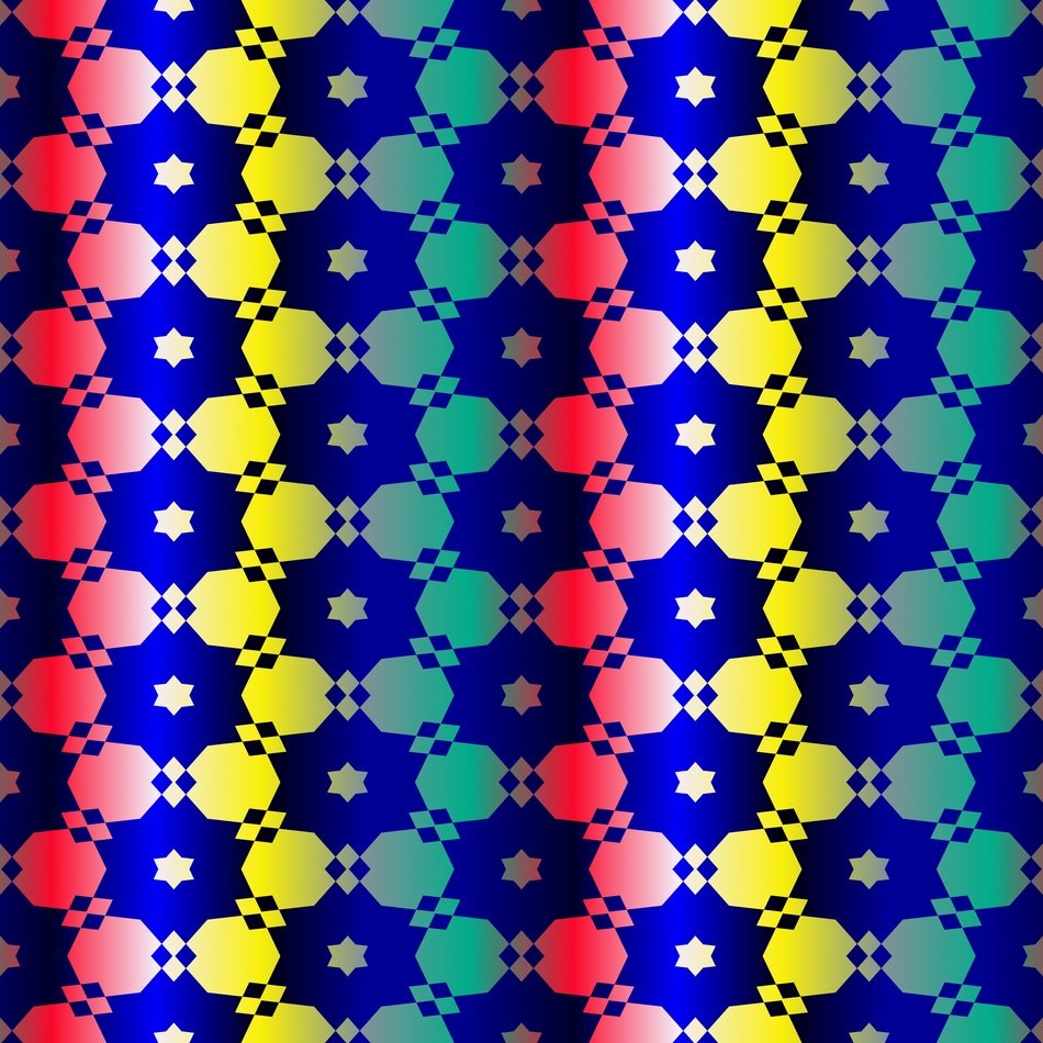 blue pattern on colorful background